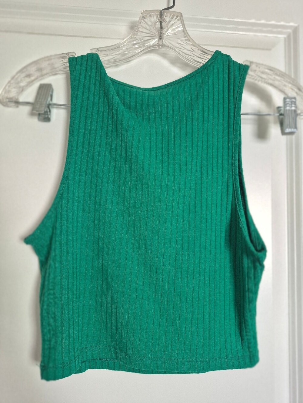 Forever 21 Emerald Green Ribbed Crop Tank - Picture 2 of 2